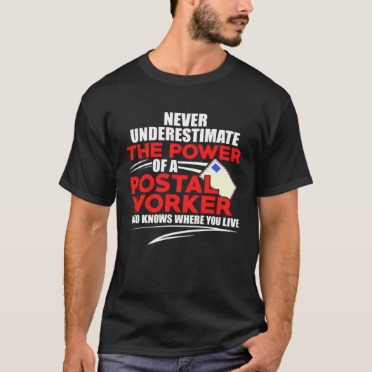 Postarbeiter-Unterschätzung Postman Mailman DA1 T-Shirt (Vorderseite)