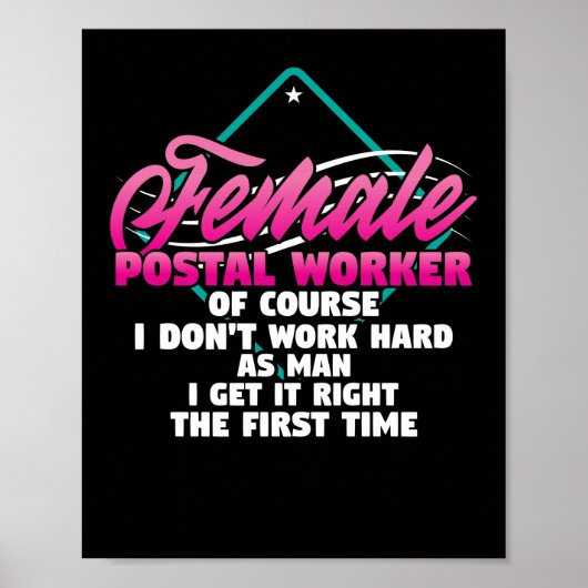 Postarbeiterin: E-Mail Lady Carrier Poster (Vorne)