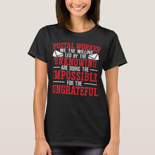 Postarbeiterpostversand Lady Versandpost Esc T-Shirt (Vorderseite)