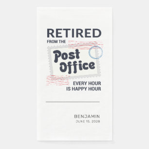 Postarbeiterrente Funny Remüde Mailman Gag Serviette