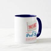 Postarbeiterrente Mailman Funny Coffee Tasse (VorderseiteRechts)