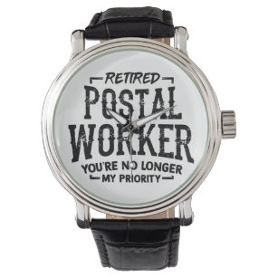 Postarbeiterruhestand Mailman Funny Armbanduhr