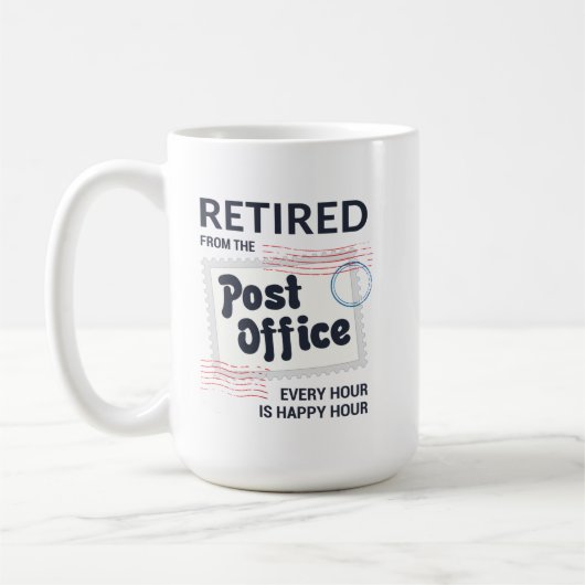 Postarbeiterruhestand Mailman Funny Kaffeetasse (Links)