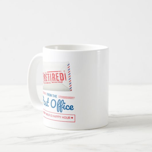 Postarbeiterruhestand Mailman Funny Mug Kaffeetasse (Vorderseite Links)