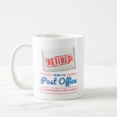 Postarbeiterruhestand Mailman Funny Mug Kaffeetasse (Links)