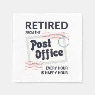 Postarbeiterruhestand Mailman Funny Serviette