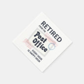 Postarbeiterruhestand Mailman Funny Serviette (Ecke)