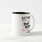 Postarbeiterruhestand Mailman Funny Zweifarbige Tasse (VorderseiteRechts)