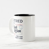 Postarbeiterruhestand Mailman Funny Zweifarbige Tasse (Vorderseite Links)
