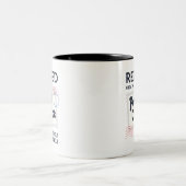 Postarbeiterruhestand Mailman Funny Zweifarbige Tasse (Mittel)