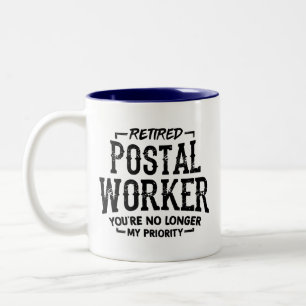 Postarbeiterruhestand Mailman Funny Zweifarbige Tasse