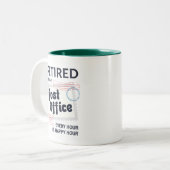Postarbeiterruhestand Mailman Funny Zweifarbige Tasse (Vorderseite Links)