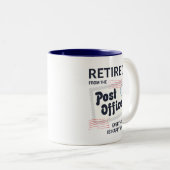 Postarbeiterruhestand Mailman Funny Zweifarbige Tasse (VorderseiteRechts)
