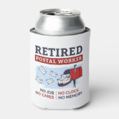 Postarbeiterruhestand Remüde Mailman Funny Gag Dosenkühler (Kanne Vorderseite)