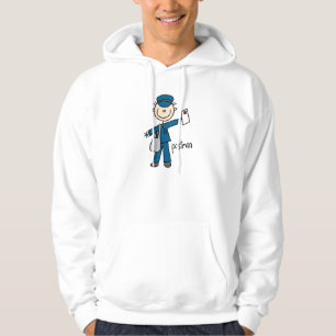Postarbeitskraft-Strichmännchen Hoodie