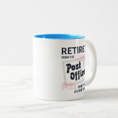 Postarbeitsrente Funny Personalisiert Zweifarbige Tasse (VorderseiteRechts)
