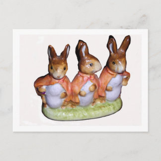 Postard - Flopsy, Mopsy und Cottontail Postkarte