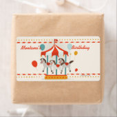 Postaufkleber für Wasserflaschen für Pferdekarusse (Insitu)