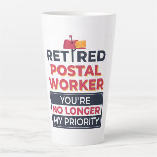 Postbeamter im Ruhestand nicht mehr meine Prioritä Milchtasse