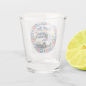 Postbedienstete Würdigung Schnapsglas (Rückseite)