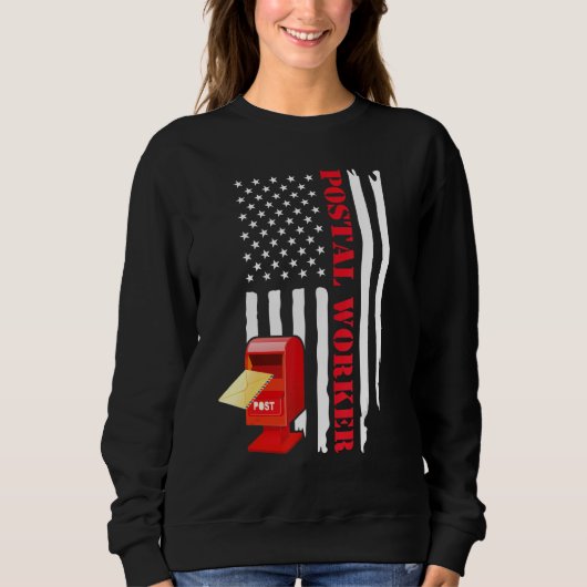 Postbediensteter Kunst Männer Frauen Postbote Post Sweatshirt (Vorderseite)