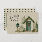 Postbeförderer-Ferien-Postfach Danke Karte (Vorne/Hinten)