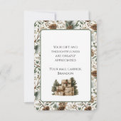 Postbeförderer Vielen Dank für das Postfach Card H Dankeskarte (Rückseite)