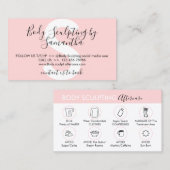 PostBody Sculpting Aftercare Instruction Visitenkarte (Vorne/Hinten)