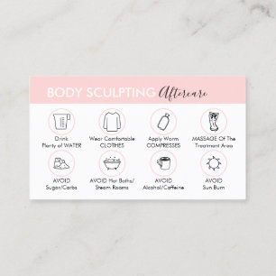 PostBody Sculpting Aftercare Instruction Visitenkarte