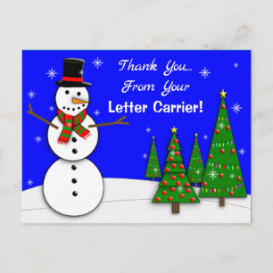 Postbote DANKE POSTKARTEN 