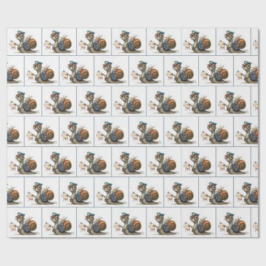 Postbote Geschenkpapier (Flach)