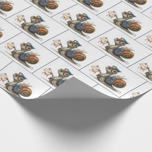 Postbote Geschenkpapier (Ecke)