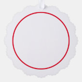 Postbote und Magie Ornament Karte (Rückseite)