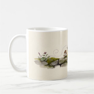 Postboten-Schnecke-Moosige-Wand-Geschichtenbuch-Ta Kaffeetasse