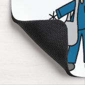 Postboten-Strichmännchen-Mauspad Mousepad (Ecke)
