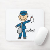 Postboten-Strichmännchen-Mauspad Mousepad (Mit Mouse)