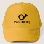 Postbotin Kostüm Postkarnetin Postbotin Truckerkappe (Vorderseite)
