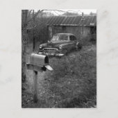 Postboxwagen Postkarte (Vorderseite)