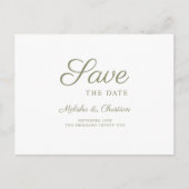 Postcar Save the Date modern horizontal Einladungspostkarte (Vorderseite)