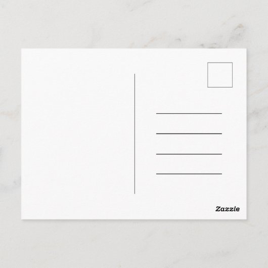 Postcard (10,8 x 14,2 cm) - Christmas Trees Briefk Postkarte (Rückseite)