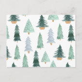 Postcard (10,8 x 14,2 cm) - Christmas Trees Briefk Postkarte (Vorderseite)