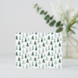 Postcard (10,8 x 14,2 cm) - Christmas Trees Postkarte
