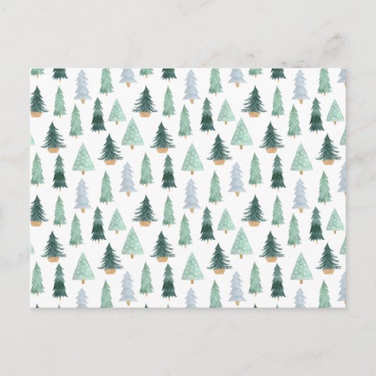 Postcard (10,8 x 14,2 cm) - Christmas Trees Postkarte (Vorderseite)