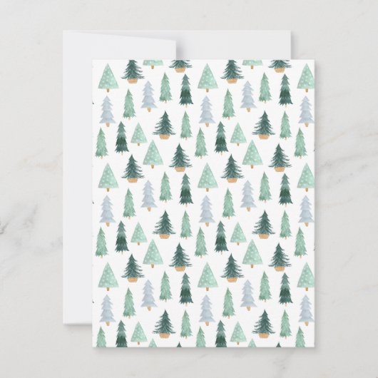 Postcard (10,8 x 14 cm) - Christmas Trees (Vorderseite)