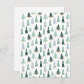 Postcard (10,8 x 14 cm) - Christmas Trees (Vorne/Hinten)