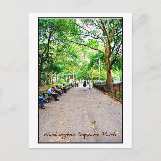 Postcard 9 - Washington Square Park, NYC Postkarte (Vorderseite)