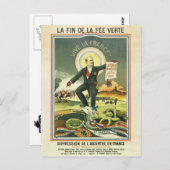 Postcard Absinthe Ban Frankreich Postkarte (Vorne/Hinten)