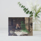 Postcard Absinthe Drinker Postkarte (Stehend Vorderseite)