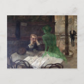 Postcard Absinthe Drinker Postkarte (Vorderseite)