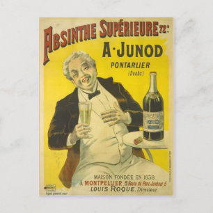 Postcard Absinthe Junod Postkarte